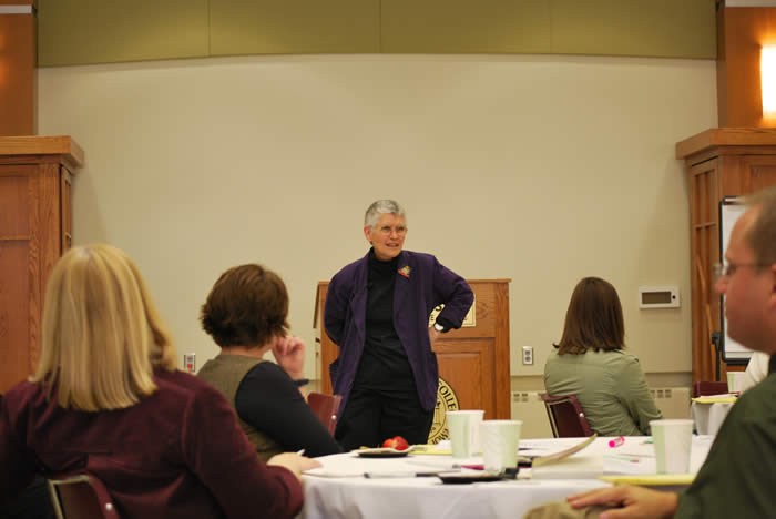 Faculty development workshop with Dr. Cynthia Enloe